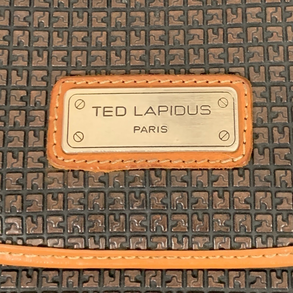 Vintage Ted Lapidus Monogram CrossBody Bag Purse - Picture 5 of 8